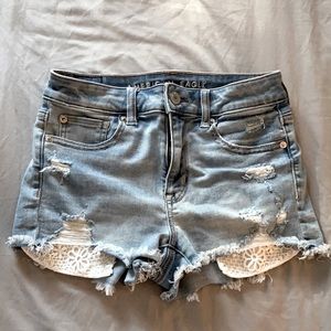 American eagle high rise shorts